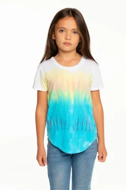 Sale Chaser Brand Girls Recycled Vintage Jersey Short Sleeve Scoop Back Shirt