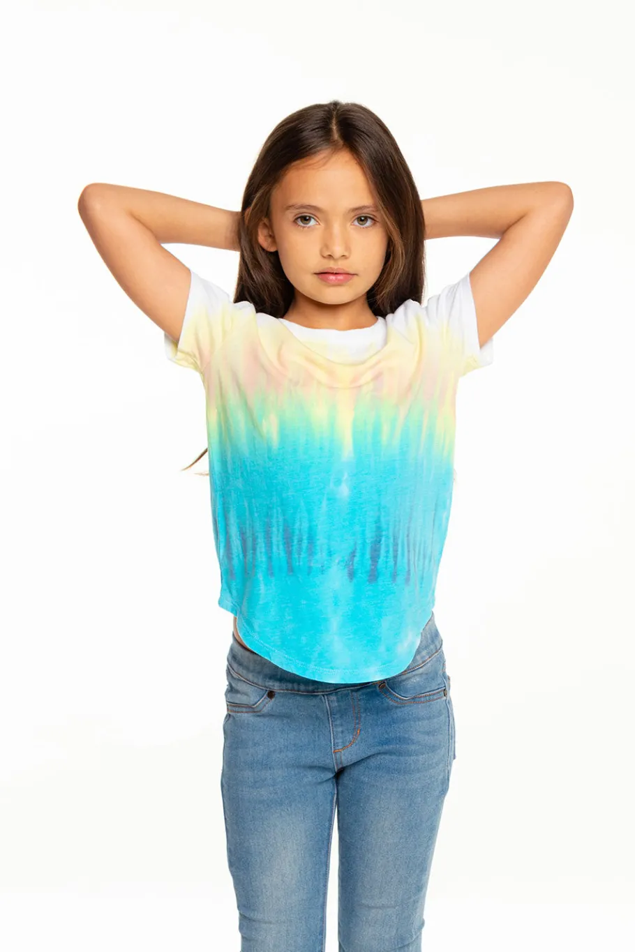 Sale Chaser Brand Girls Recycled Vintage Jersey Short Sleeve Scoop Back Shirt