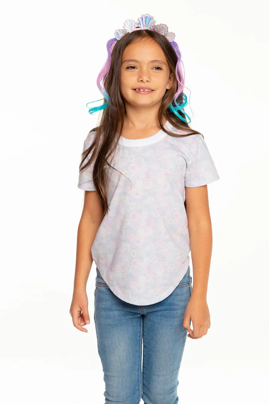 Cheap Chaser Brand Girls Recycled Vintage Jersey Short Sleeve Scoop Back Shirt