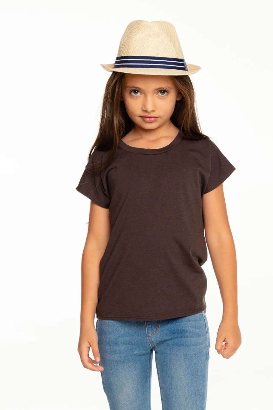 Flash Sale Chaser Brand Girls Recycled Vintage Jersey Cap Sleeve Vent Back Tee