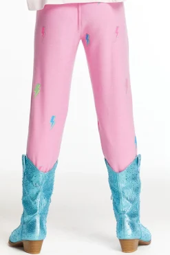 Shop Chaser Brand Glitter Bolts Girls Pant