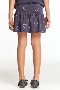 Shop Chaser Brand Glitter Hearts Girls Peplum Skirt