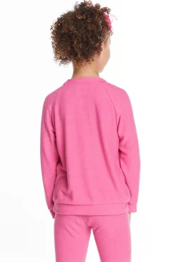 Best Chaser Brand Glitter Unicorn Girls Raglan Pullover