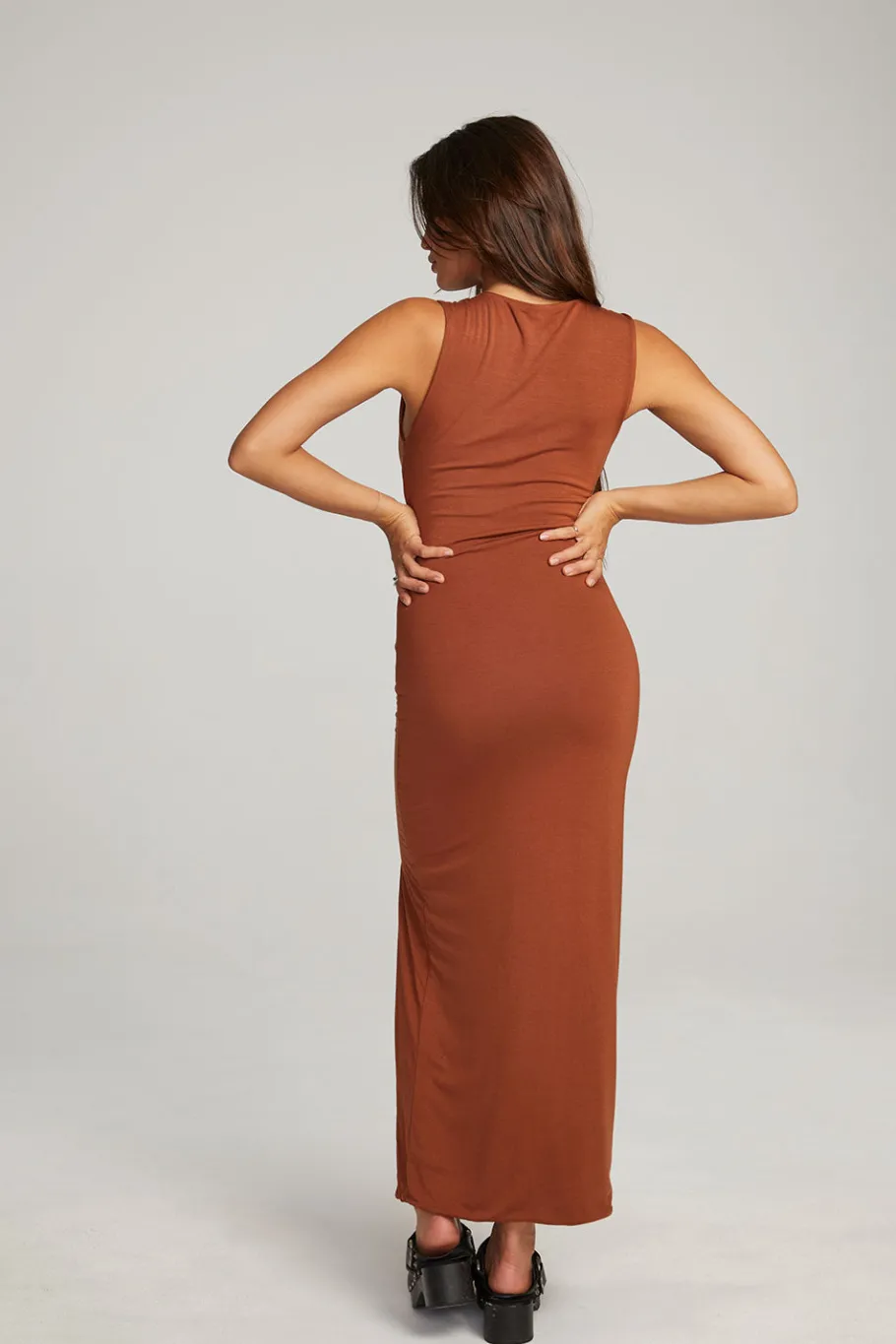 Cheap Chaser Brand Goldy Whiskey Maxi Dress