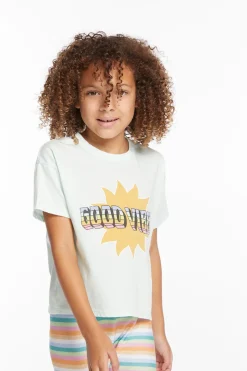 Best Sale Chaser Brand Good Vibes Sun Girls Tee