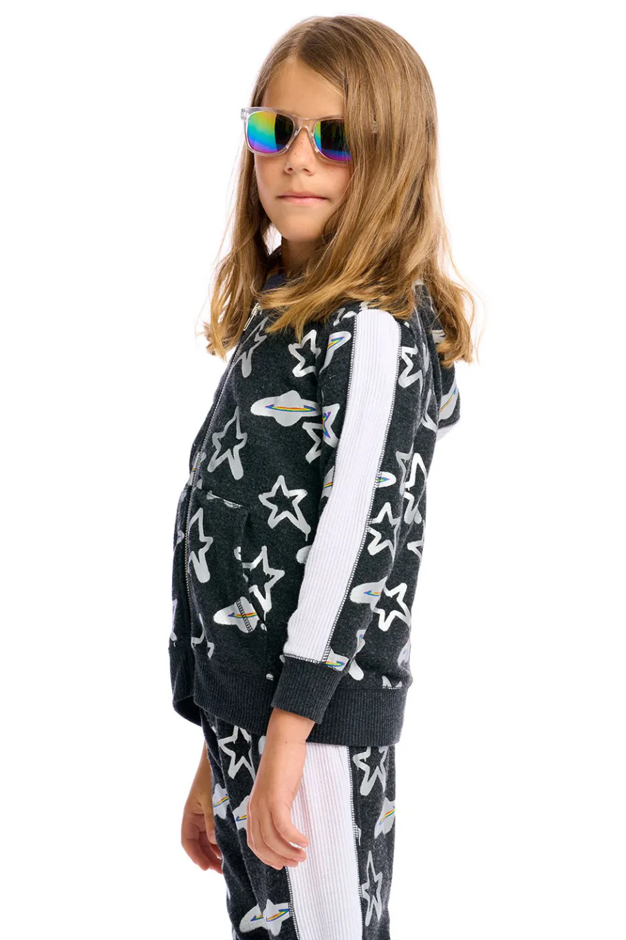 Cheap Chaser Brand Graffiti Saturn Zip Up Hoodie