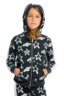 Cheap Chaser Brand Graffiti Saturn Zip Up Hoodie