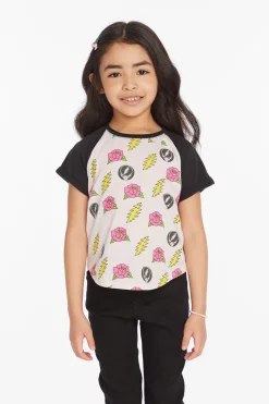 Hot Chaser Brand Grateful Dead Skull & Roses Girls Tee