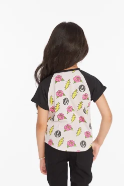 Hot Chaser Brand Grateful Dead Skull & Roses Girls Tee