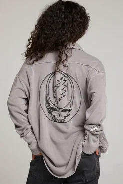 Hot Chaser Brand Grateful Dead Tour Shirt Long Sleeve Button Down