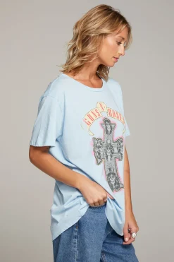 Discount Chaser Brand Guns N' Roses Skull Cross Tee