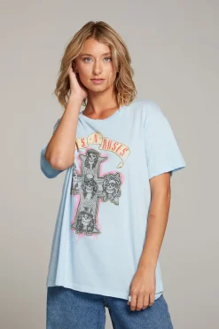 Discount Chaser Brand Guns N' Roses Skull Cross Tee