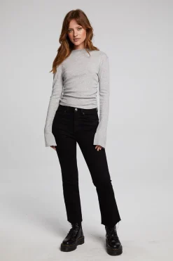 Best Sale Chaser Brand Hailey Heather Grey Long Sleeve