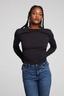 Online Chaser Brand Hailey Licorice Long Sleeve