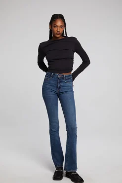 Online Chaser Brand Hailey Licorice Long Sleeve