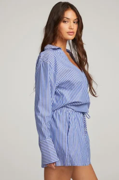 Cheap Chaser Brand Haley Marmont Stripe Blouse