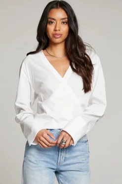 Sale Chaser Brand Haleyy White Blouse
