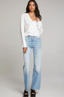 Sale Chaser Brand Haleyy White Blouse