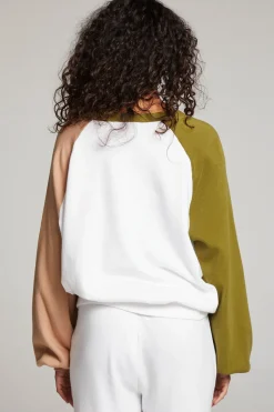 Clearance Chaser Brand Hannah Sand Color Block V Neck Pullover