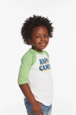 Flash Sale Chaser Brand Happy Camper Boys Baseball Tee