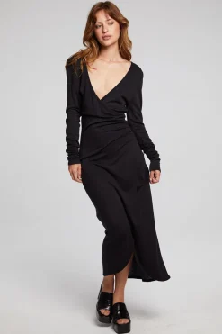 Clearance Chaser Brand Harmony Licorice Midi Dress