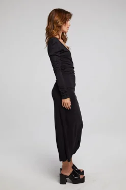 Clearance Chaser Brand Harmony Licorice Midi Dress