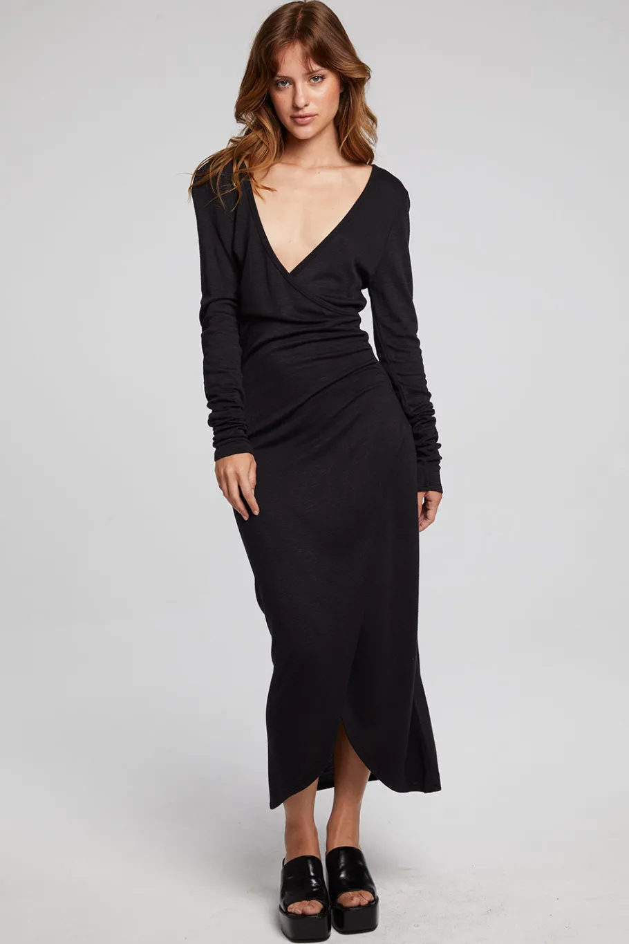 Clearance Chaser Brand Harmony Licorice Midi Dress
