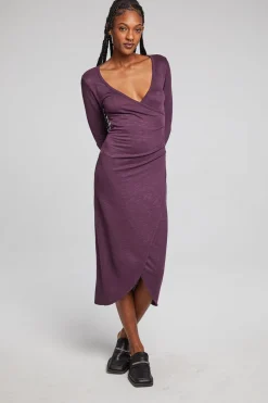 Clearance Chaser Brand Harmony Plum Perfect Midi Dress