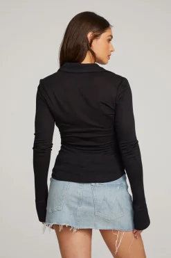 Cheap Chaser Brand Harper Licorice Long Sleeve
