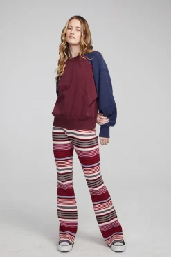 Online Chaser Brand Harvard Wine Red And Mood Indigo Pullover