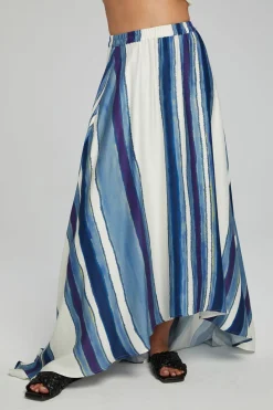 Clearance Chaser Brand Hazel Maxi Skirt - Pacific Stripe
