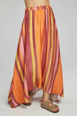 Outlet Chaser Brand Hazel Maxi Skirt - Sunset Stripe