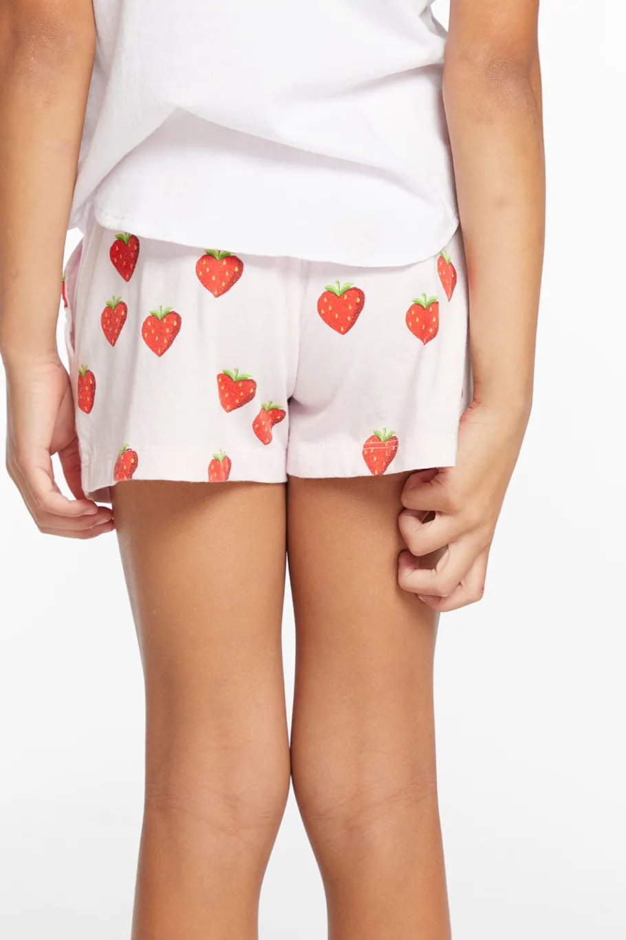 Shop Chaser Brand Heart Strawberry All Over Girls Shorts