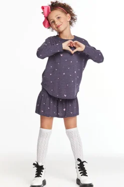Clearance Chaser Brand Hearts Girls Peplum Skort