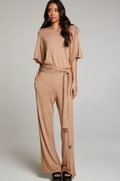 Best Sale Chaser Brand Heather Warm Taupe Jumpsuit