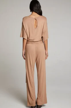 Best Sale Chaser Brand Heather Warm Taupe Jumpsuit