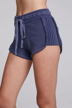 New Chaser Brand Heaven Washed Indigo Shorts