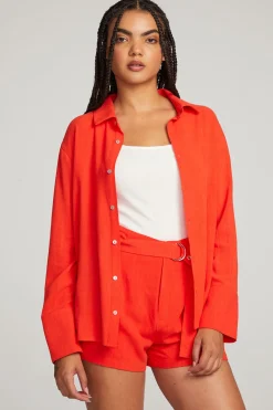 Outlet Chaser Brand Helena Flame Button Down