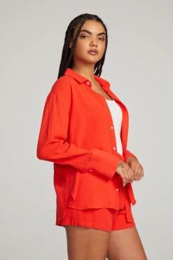 Outlet Chaser Brand Helena Flame Button Down