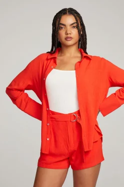 Outlet Chaser Brand Helena Flame Button Down