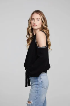 Cheap Chaser Brand Hendrix Shadow Black Pullover