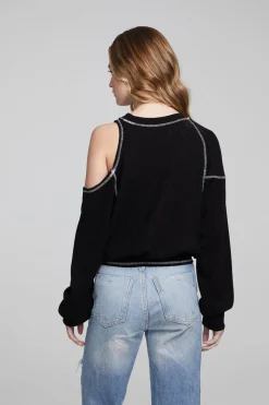 Cheap Chaser Brand Hendrix Shadow Black Pullover