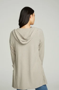 Sale Chaser Brand Hooded Open Duster Cardigan With Pockets