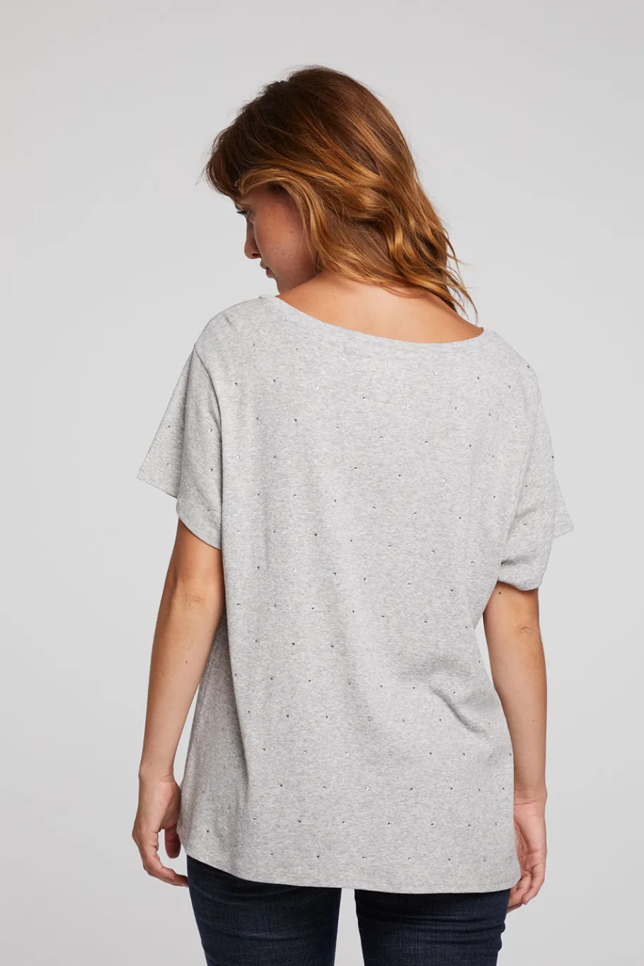 New Chaser Brand Hyacinth Heather Grey Tee
