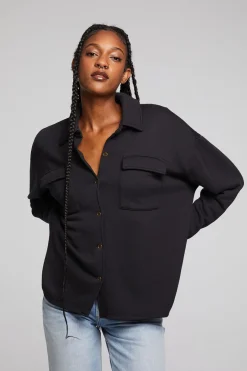 Online Chaser Brand Hyde Licorice Button Down