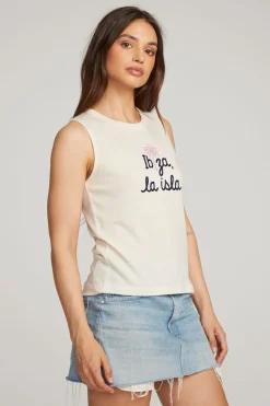 Fashion Chaser Brand Ibiza Palm Muscle Tee