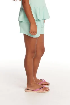 Best Chaser Brand Jade Spring Bud Waffle Knit Girls Short