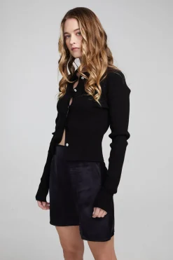 Clearance Chaser Brand Jayla Shadow Black Cardigan