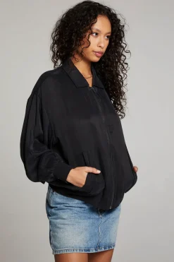 Fashion Chaser Brand Johnny Licorice Zip Up Jacket
