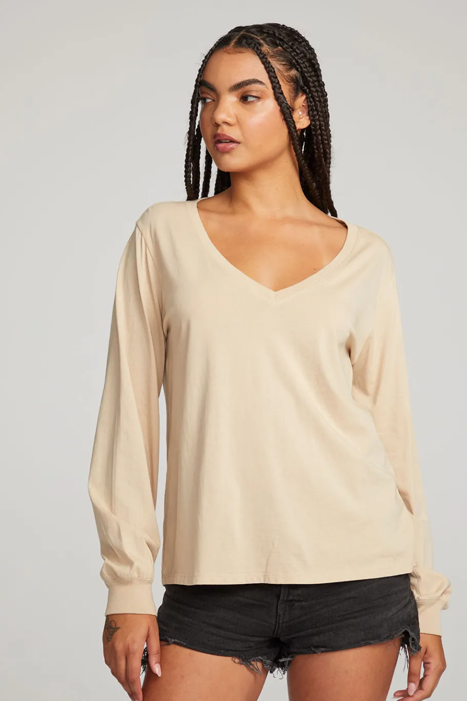 Online Chaser Brand Kara Cappuccino Long Sleeve